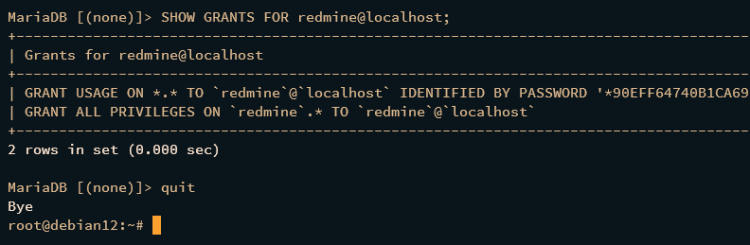 在 Debian 12 上安装 Redmine 项目管理平台
