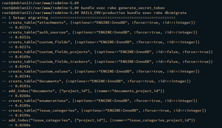 在 Debian 12 上安装 Redmine 项目管理平台