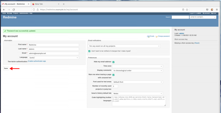 在 Rocky Linux 上安装 Redmine 项目管理平台