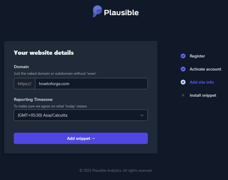 在 Debian 12 上安装 Plausible 隐私友好网站分析