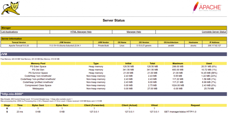在 Ubuntu 22.04 上以 Nginx 反向代理安装 Tomcat