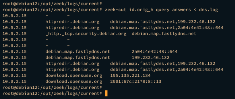在 Debian 12 上安装 Zeek 网络安全监控系统