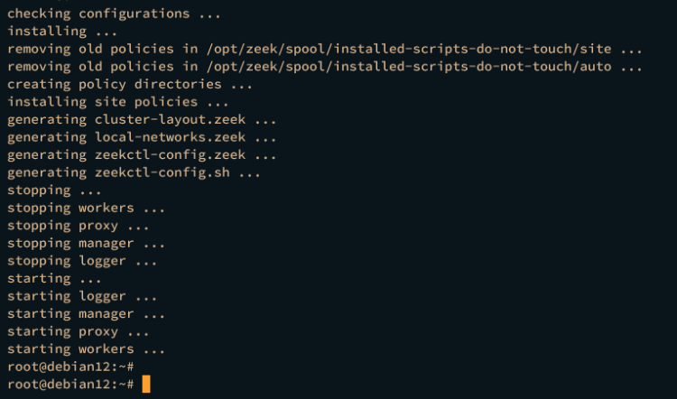 在 Debian 12 上安装 Zeek 网络安全监控系统