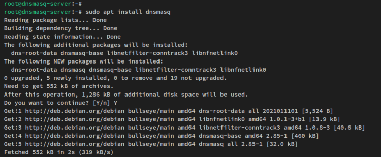 在 Debian 12 上用 dnsmasq 搭建本地 DNS 服务器