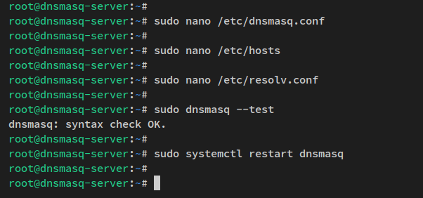在 Debian 12 上用 dnsmasq 搭建本地 DNS 服务器