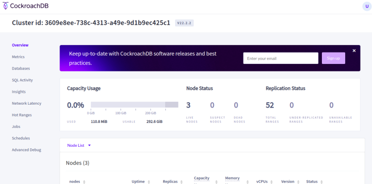 在 Ubuntu 22.04 上安装 CockroachDB 分布式数据库