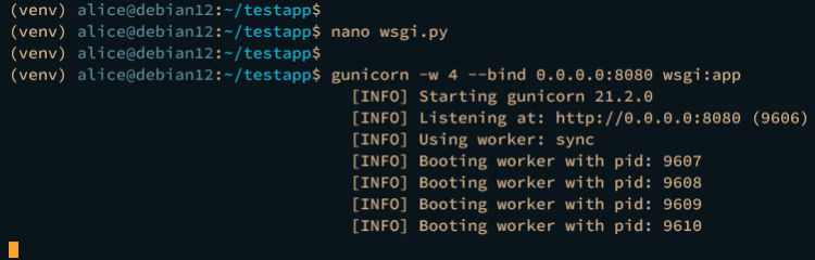 在 Debian 12 上使用 Nginx 和 Gunicorn 部署 Flask 应用
