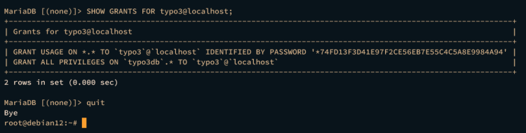 在 Debian 12 上使用 Apache 安装 TYPO3 CMS