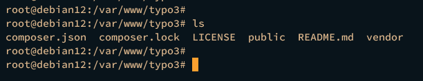 在 Debian 12 上使用 Apache 安装 TYPO3 CMS
