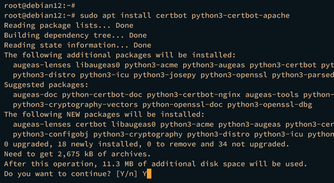 在 Debian 12 上使用 Apache 安装 TYPO3 CMS