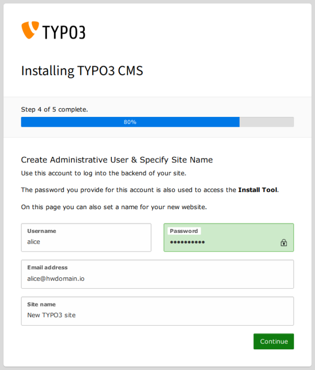 在 Debian 12 上使用 Apache 安装 TYPO3 CMS