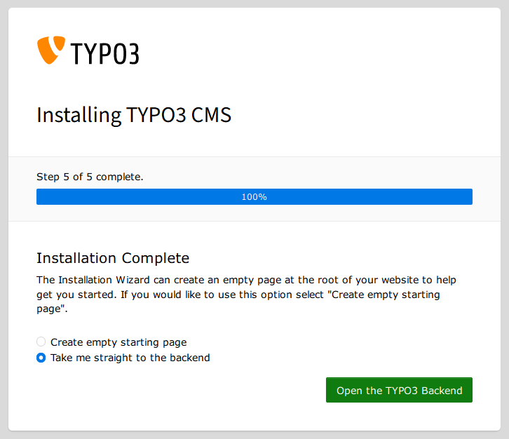 在 Debian 12 上使用 Apache 安装 TYPO3 CMS