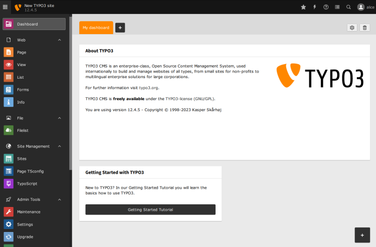 在 Debian 12 上使用 Apache 安装 TYPO3 CMS