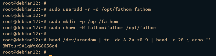 在 Debian 12 上安装 Fathom 隐私优先网站分析平台