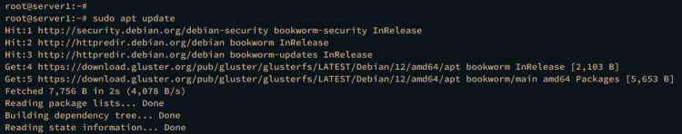 在 Debian 12 上搭建三节点 GlusterFS 集群