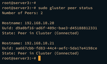 在 Debian 12 上搭建三节点 GlusterFS 集群