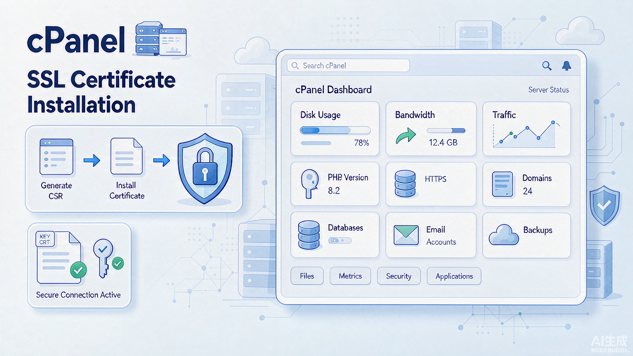 在 cPanel 上安装 SSL 证书 完整分步指南