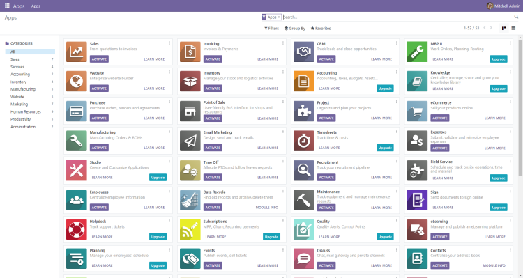 在 Debian 12 上安装 Odoo 16 ERP 软件