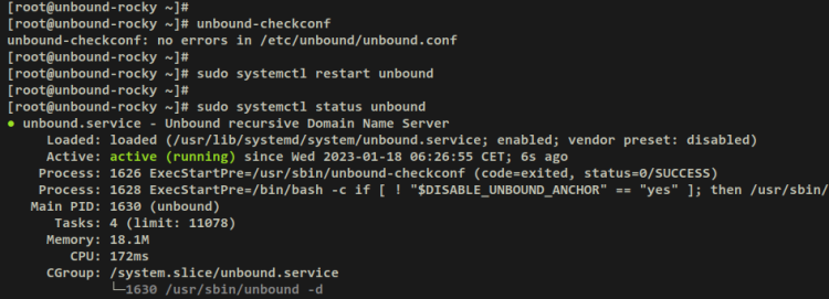 在 Rocky Linux 9 上用 Unbound 搭建本地 DNS 解析器