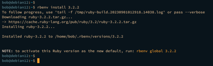 在 Debian 12 上安装 Ruby on Rails