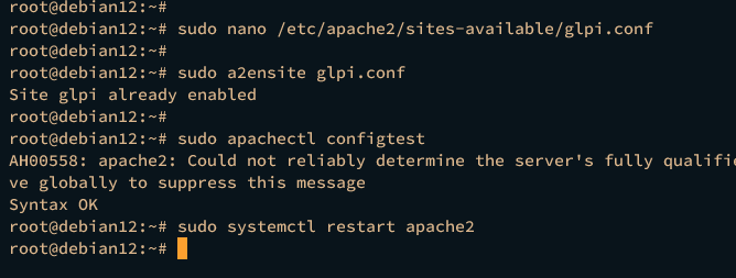 在 Debian 12 上安装 GLPI IT 资产管理