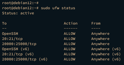 在 Debian 12 上使用 vsftpd 搭建安全 FTP 服务器