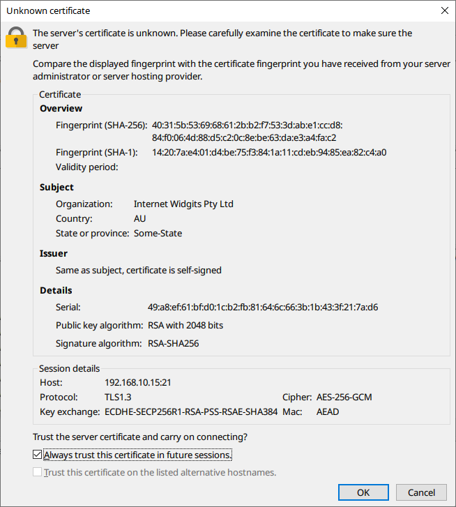 在 Debian 12 上使用 vsftpd 搭建安全 FTP 服务器