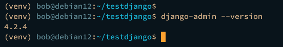 在 Debian 12 上安装 Django Web 框架