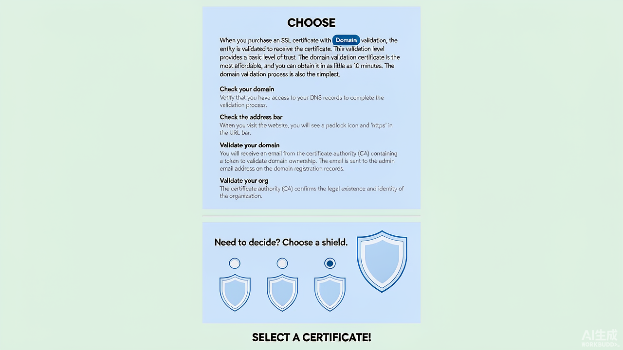 我的网站该选择哪种 SSL 证书？