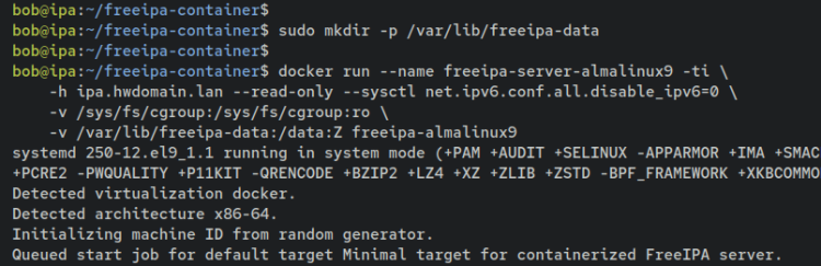 如何在 Debian 12 上通过 Docker 安装 FreeIPA Server