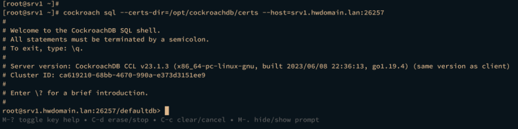 如何在 AlmaLinux 9 上安装 CockroachDB 集群