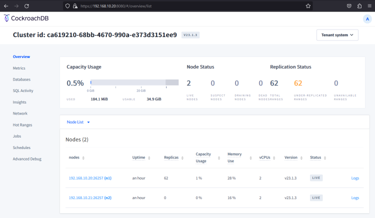 如何在 AlmaLinux 9 上安装 CockroachDB 集群