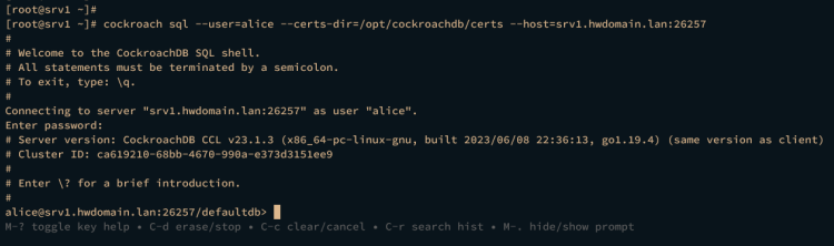 如何在 AlmaLinux 9 上安装 CockroachDB 集群