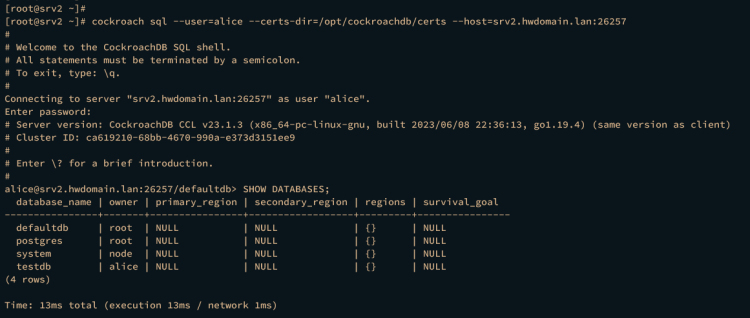如何在 AlmaLinux 9 上安装 CockroachDB 集群