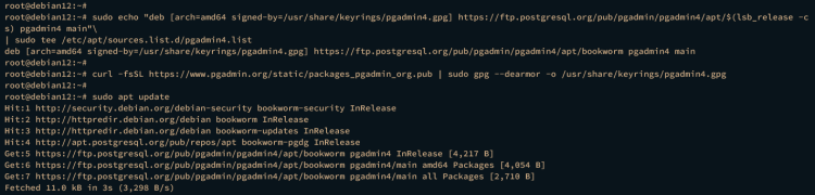 如何在 Debian 12 上安装 PostgreSQL 和 pgAdmin 工具