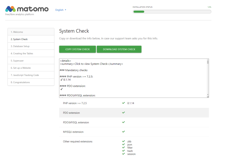 在 AlmaLinux 9 上安装 Matomo Web Analytics 指南