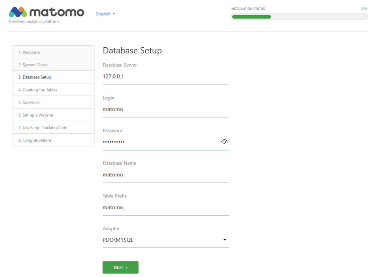 在 AlmaLinux 9 上安装 Matomo Web Analytics 指南