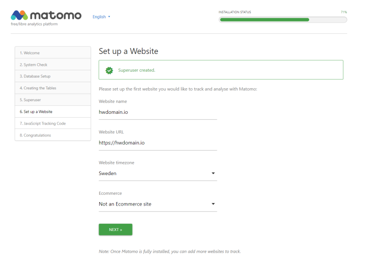 在 AlmaLinux 9 上安装 Matomo Web Analytics 指南