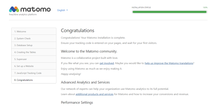 在 AlmaLinux 9 上安装 Matomo Web Analytics 指南
