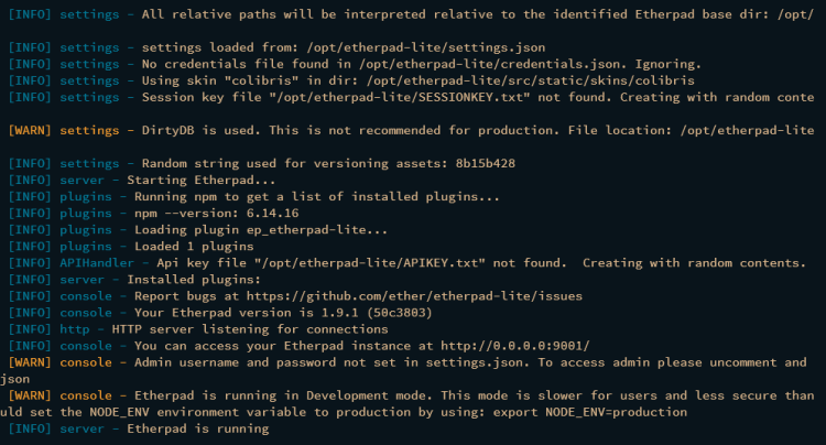 如何在 Debian 12 上安装 Etherpad