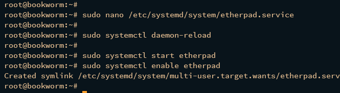 如何在 Debian 12 上安装 Etherpad