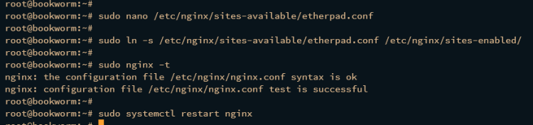 如何在 Debian 12 上安装 Etherpad