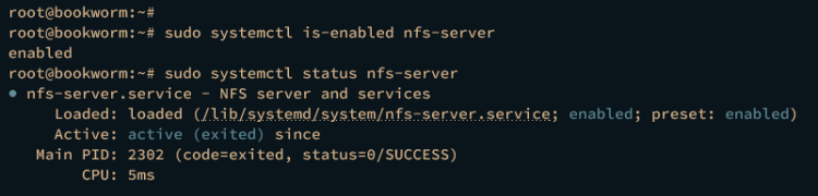 在 Debian 12 上安装 NFS 服务器与客户端