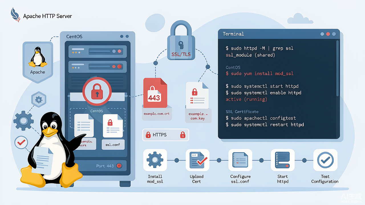 在 Apache CentOS 上安装 SSL 证书