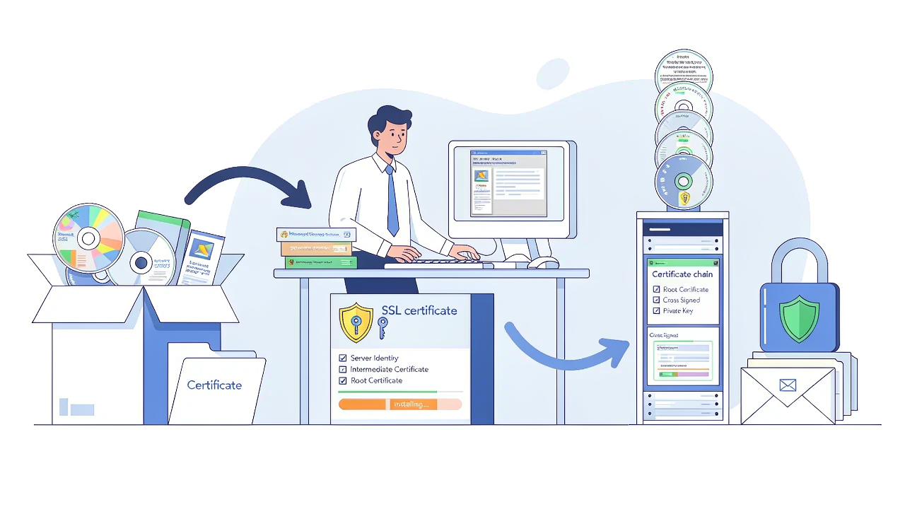 在 Exchange Server 2003 上安装 SSL 证书