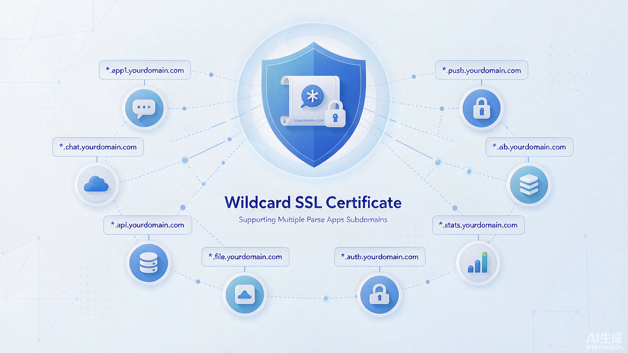 通配符 SSL 是否支持多 Parse App