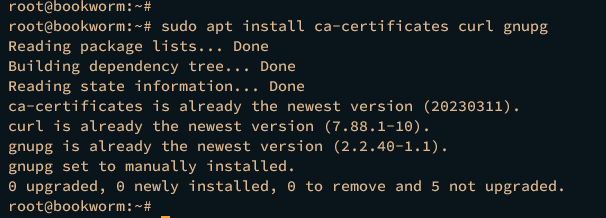 在 Debian 12 上安装并使用 Docker