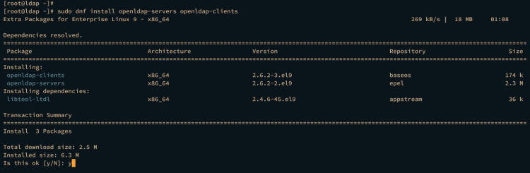 在 AlmaLinux 9 上安装 OpenLDAP 服务器