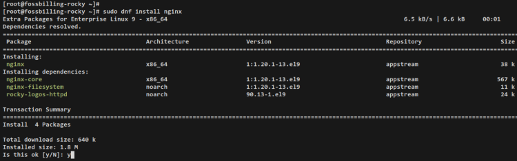 如何在 Rocky Linux 9 上使用 Nginx 安装 FOSSBilling