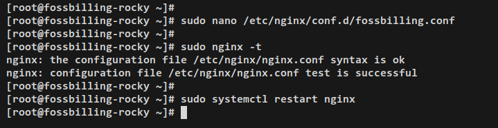 如何在 Rocky Linux 9 上使用 Nginx 安装 FOSSBilling